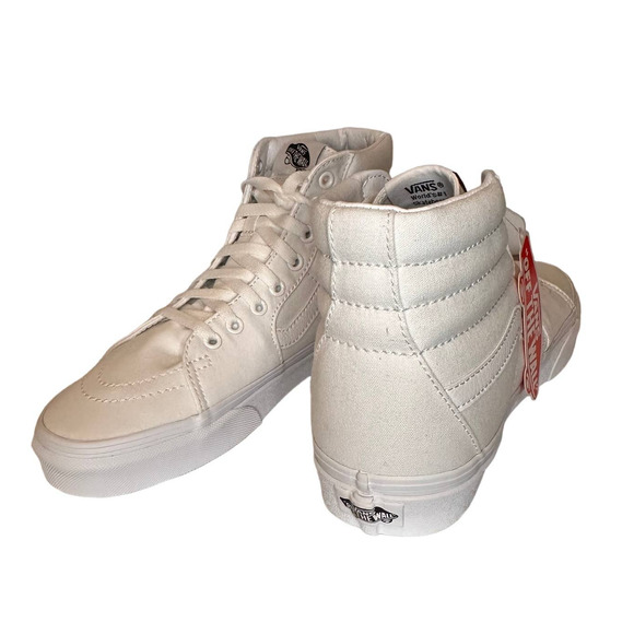 Vans - NWT SK8-Hi Top Sneakers, True White, Size:EU40.5/M8/W9.5 - Picture 8 of 9